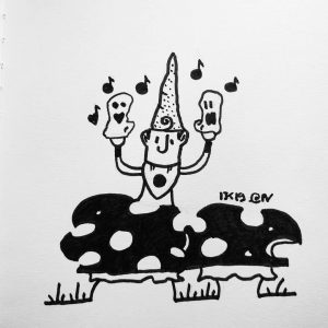Ghost ? After life ? Fake ? Who knows ? 🥼👀👁👻#inktober2019 #inktober #ghost #22 #gnomelife #gnome #trickortreat #crobar #konichiwa